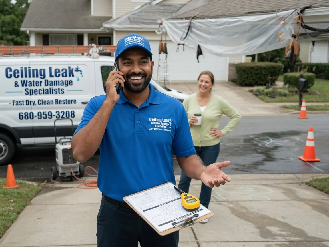Ceiling Leak Cleanup Hennessey, OK FAQs